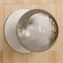 Lassie Molten Ripple Glass Cool White LED Outdoor Wall Light